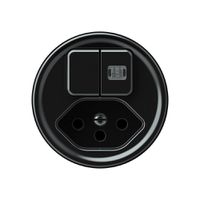 Frontset origin kombination Doppelknopf 1×beleuchtet + T13 Shutter 60×60mm sz