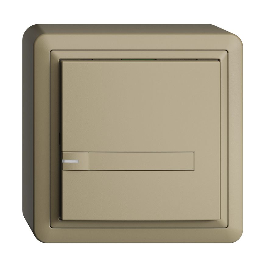 Poussoir KNX RGB AP EDUE, 250mW, a.LED RGB, a.papier, 1×poussoir, 1×touche, sa