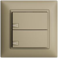 Pulsante univ. INC 2×1t mors. innest. EDIZIOdue sand con LED