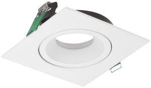 Cadre de montage LUDOSPOT 50 SQUARE CARDAN, 90mmØINC, blanc