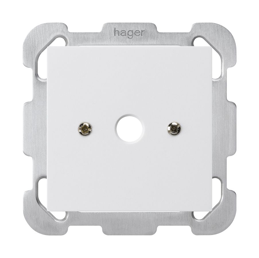 Boîte de raccordement ENC kallysto blanc Ø9mm sans bornier plaque de fixation