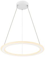 LED-Pendelleuchte SLV ONE FLAT 23W 1900lm 927/930 DIM Ø600 weiss