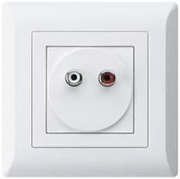 UP-Anschlussdose kallysto.line Audio RCA weiss