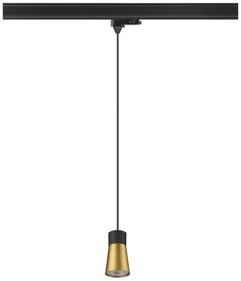 Lampada sospesa SLV PURI 2.0 Cone AD3PH GU10 1×6W REG Ø55mm nero/oro