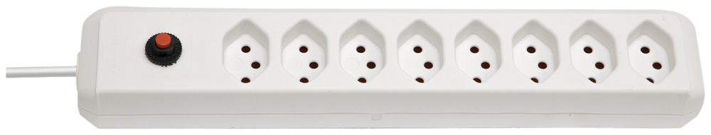 Prise multiple cleverLINE reset 8×T13 H05VV-F 3×1mm² 2m blanc