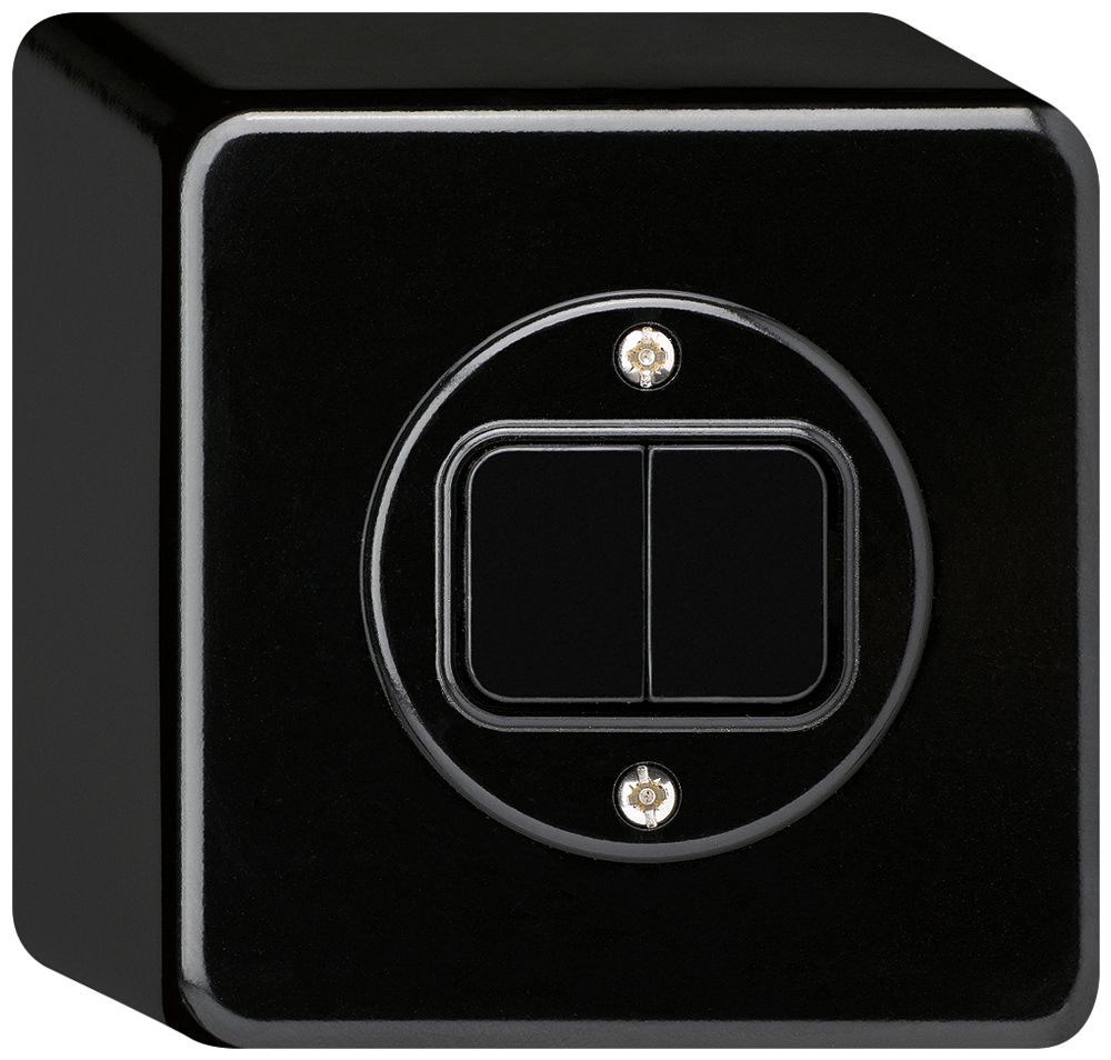 AP-Druckschalter basico 3/1L+A-R/1L schwarz