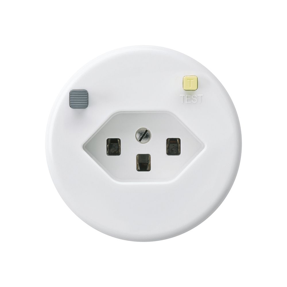 Steckdose basico A T23 FI 30mA weiss