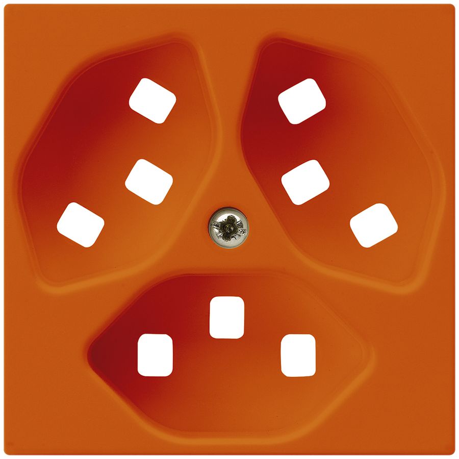Frontplatte zu Steckdose Hager kallysto 3×T23 H orange