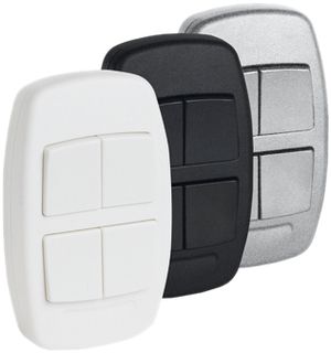 Télécommande RF Omnio 4 canaux noir, sans batterie