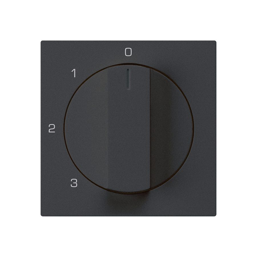 Abdeckset kallysto zu Drehschalter 0123 schwarz