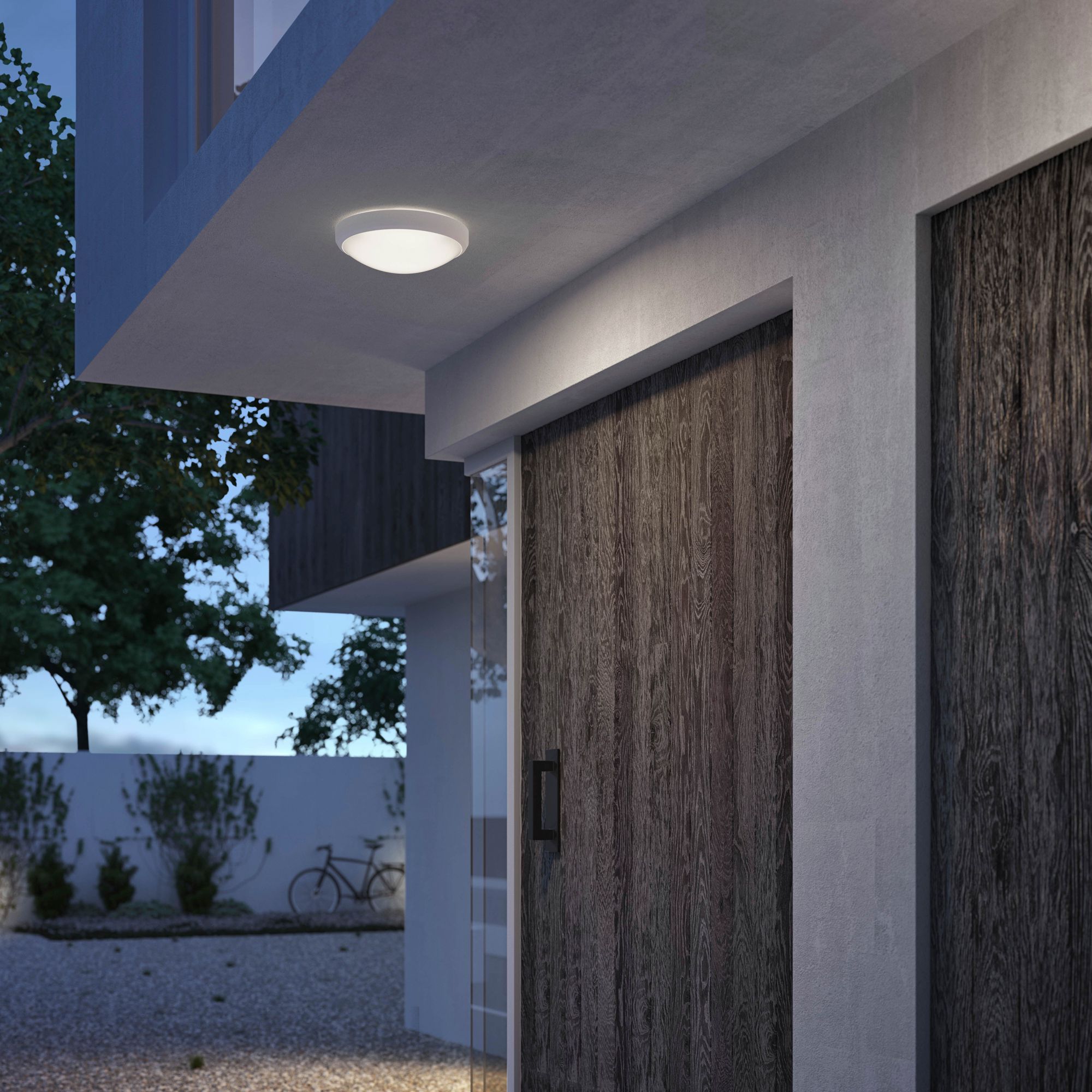 LED-Deckenleuchte Philips Doris 6W 640lm 4000K IP54 Ø220mm weiss