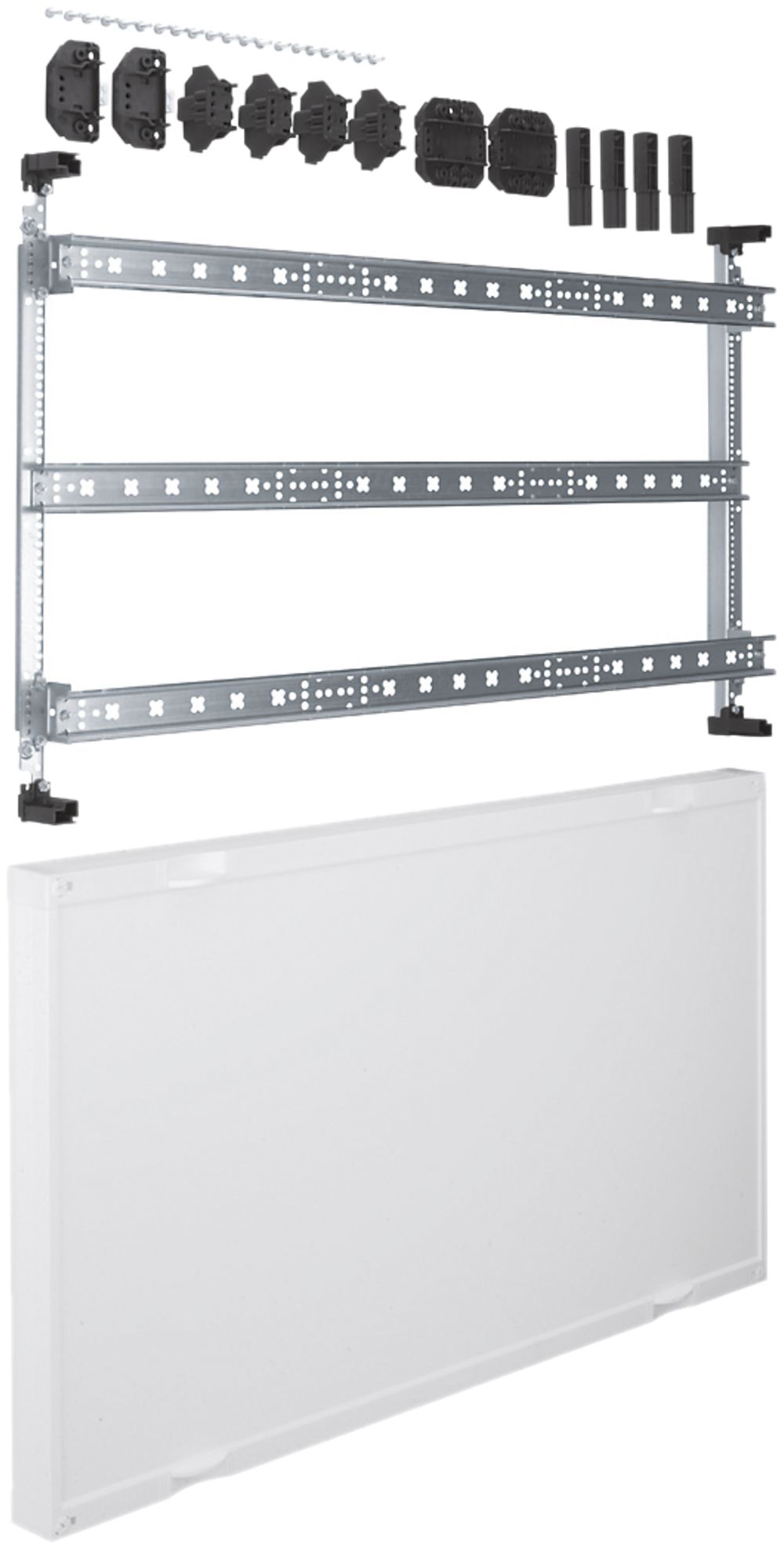 Kit Hager univers N 450×750mm pour bornes horizontal