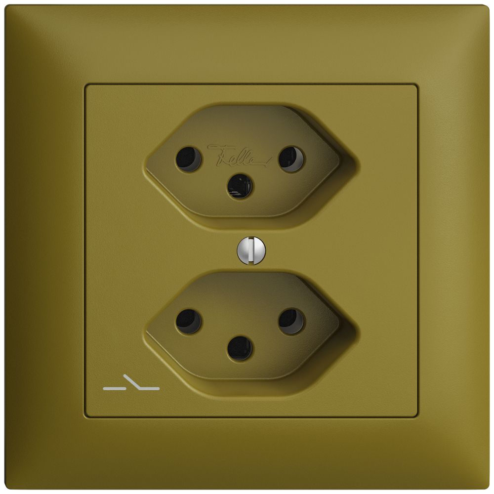 Prise ENC EDIZIOdue 2×T13 olive 1×S