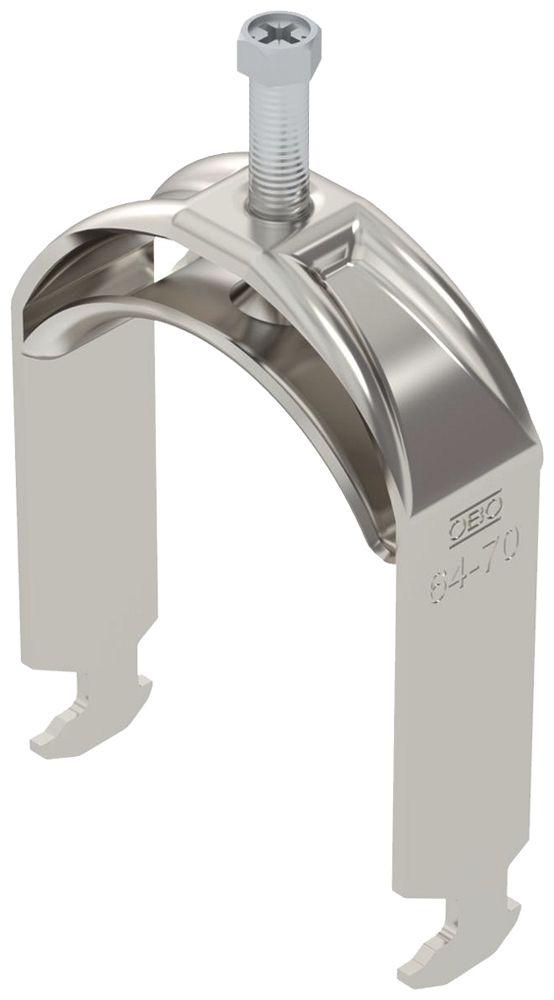 Fixation rapide BET 2056 pied à H métal 64…70mm 1×câble A2 1.4301