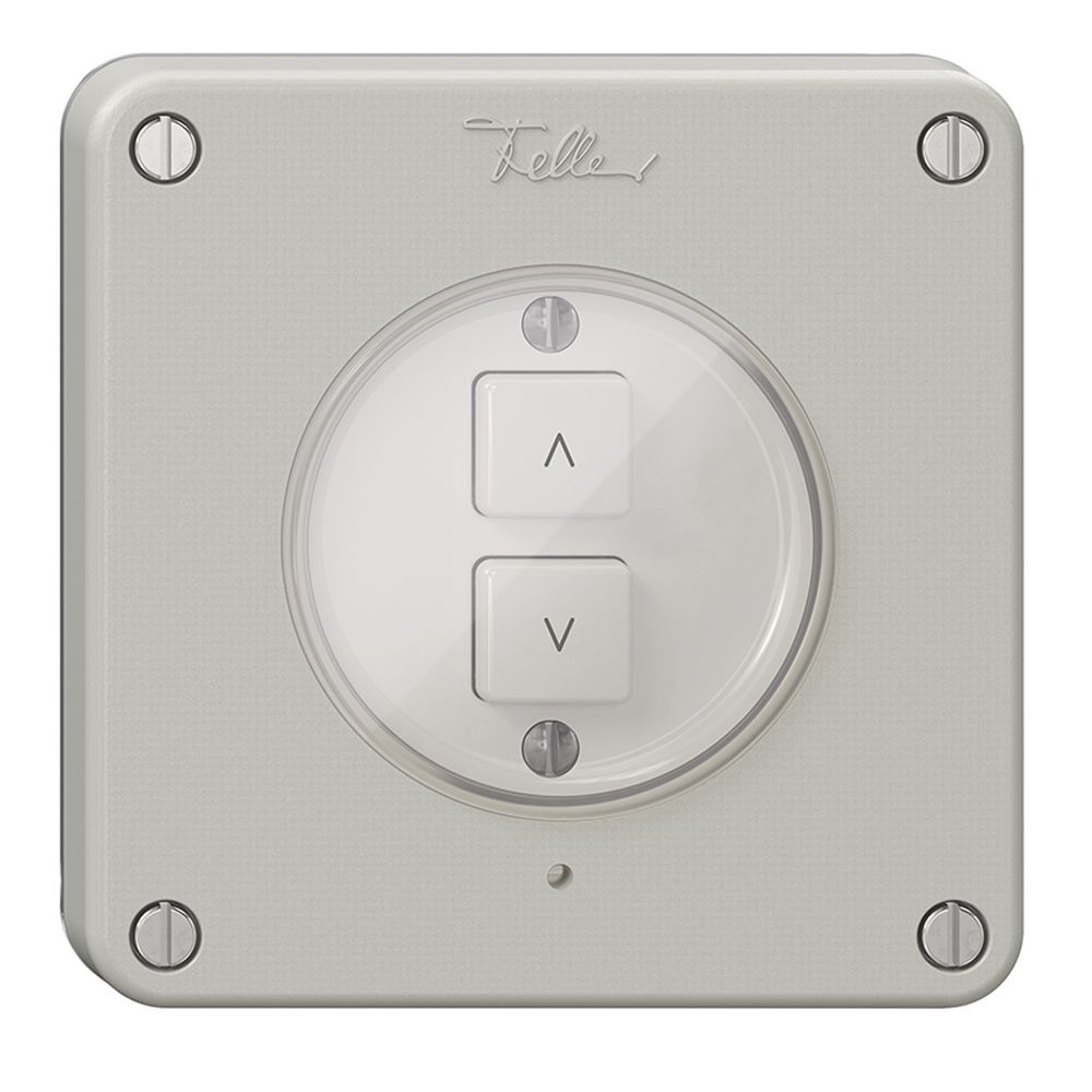 Interrupteur stores 1K/2T NEVO Wiser N.CO gris clair