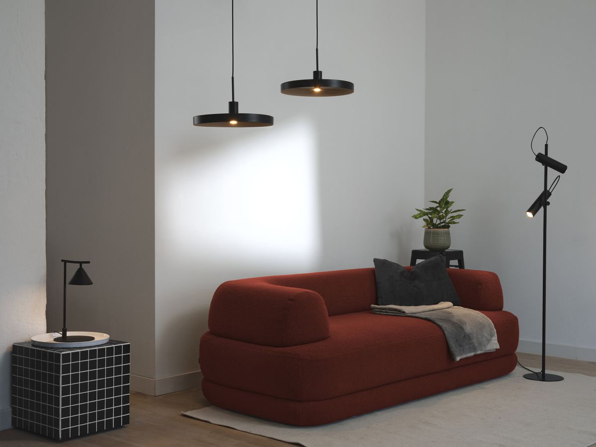 Lampadaire LEDVANCE Decor Drums GU10 2×5W noir