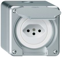 AP-Steckdose robusto Typ 13 aluminium