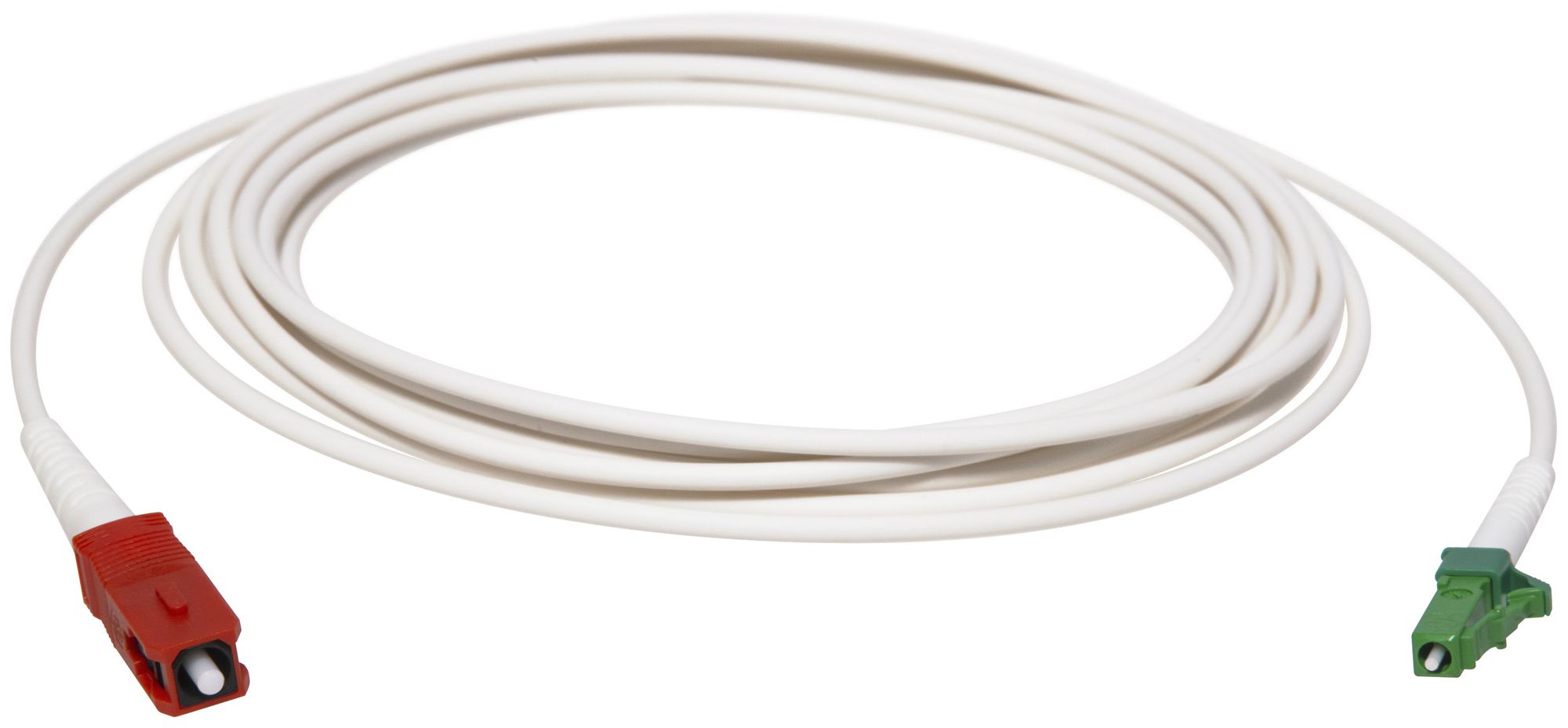 Patchkabel LWL Ceconet FTTH XGS-PON, LC/APC ↔ SC/UPC, G.657.A2/B3 1×OS2, 7.5m