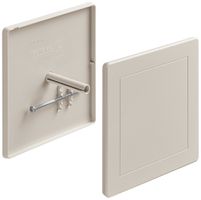 Steckdeckel HSB Weibel 130×130mm Design EDIZIO.liv Kunststoff crema