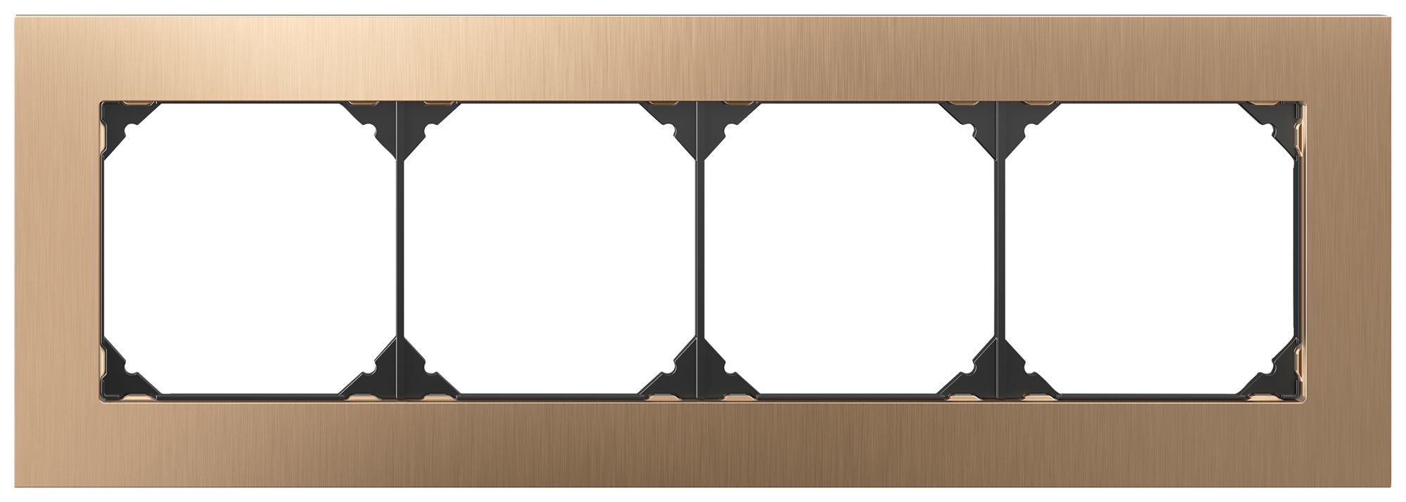 UP-Abdeckrahmen EDIZIO.liv prestige SNAPFIX® 4×1/1×4 94×274mm Me-champ