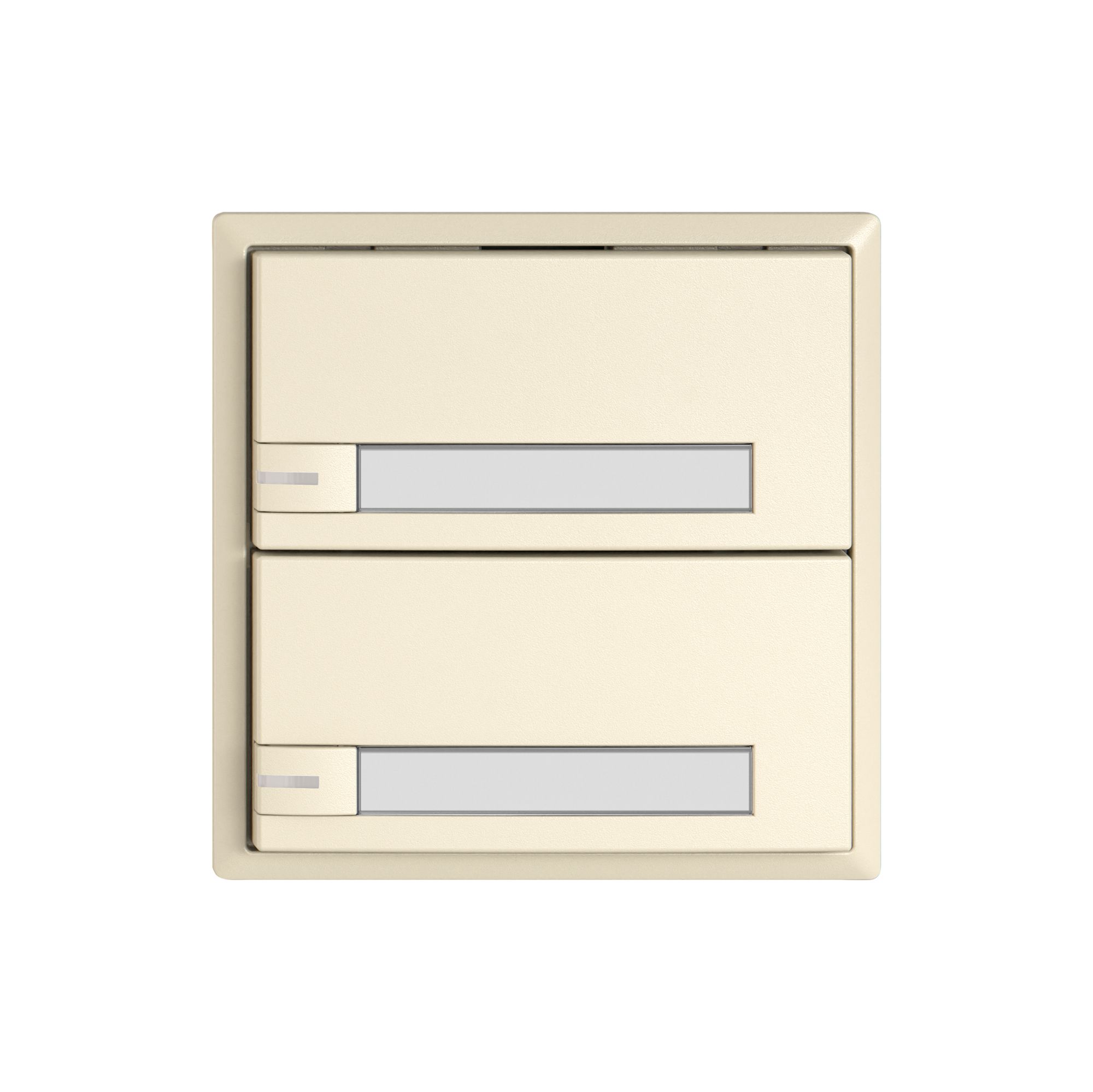 Pulsante universale EDIZIO.liv UNI SNAPFIX® 5…48V c.LED 2× com.1T targ.cr