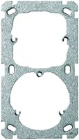 UP-Befestigungsplatte ABB 2×1 52+Steckdose
