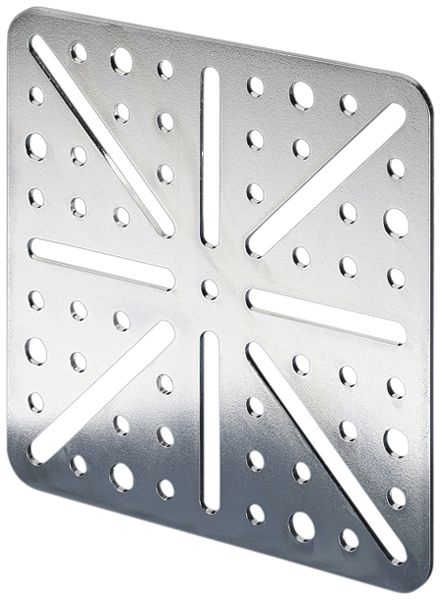 Plaque de montage Rittal TS 8612.410 118×118mm poinçonnage acier 4pcs