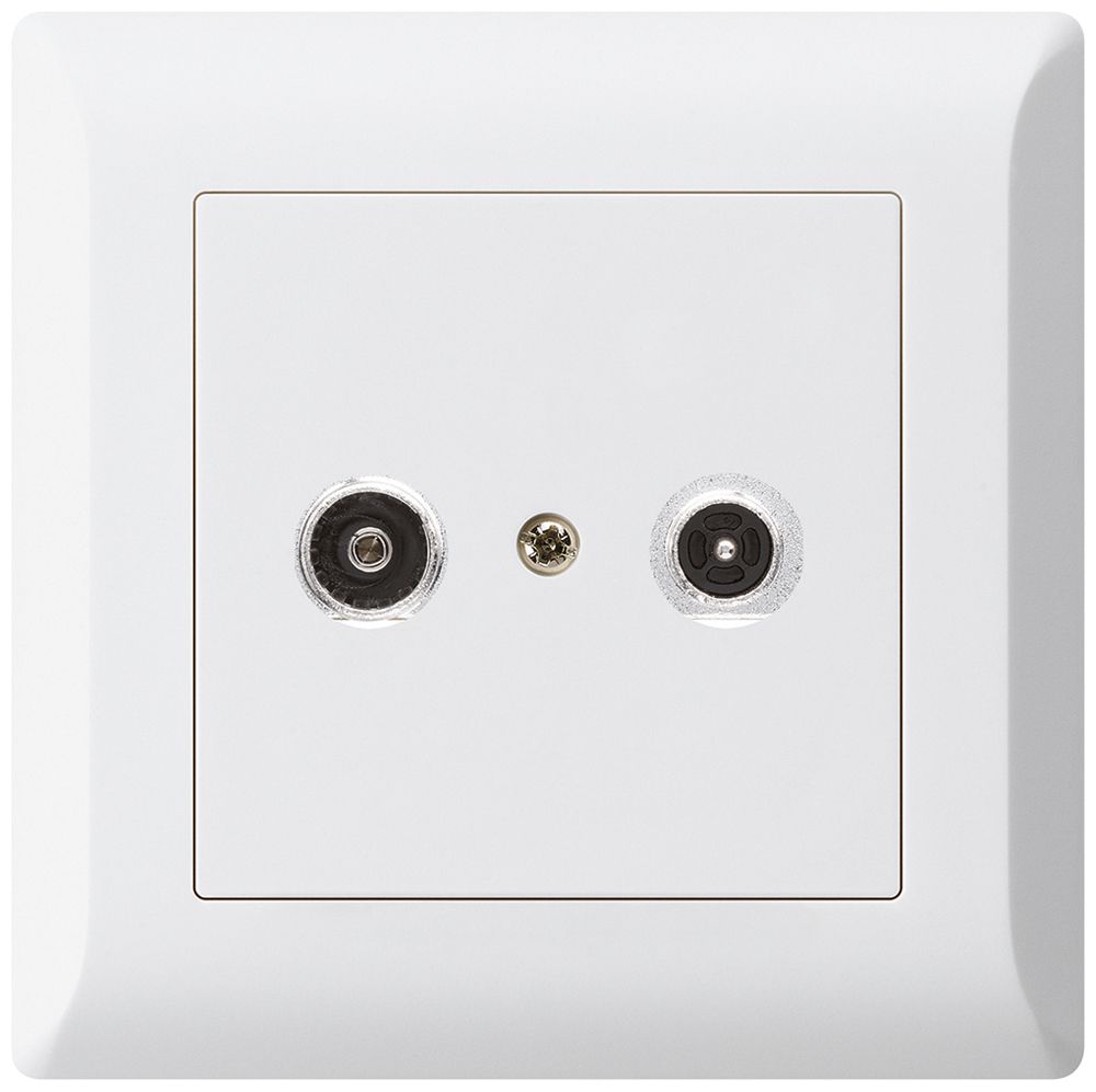 UP-Antennendose kallysto.line R/TV 19dB 2GHz weiss