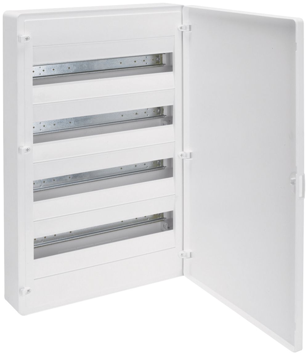 Coffret de distribution AP Hager golf 4 rang. 72UM porte IP40 389.5×646.5×98.5mm