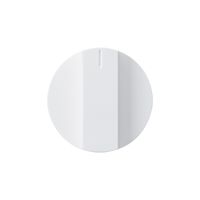 Bouton rotatif kallysto blanc pour interrupteur rotatif et contact pivotant
