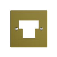 Frontplatte 1×TT,2×RJ45 olive ITplus ITM EDIZIOdue