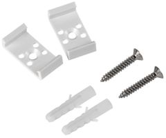 Montageklammer SLV BATTEN Kunststoff, weiss, 2 Stück