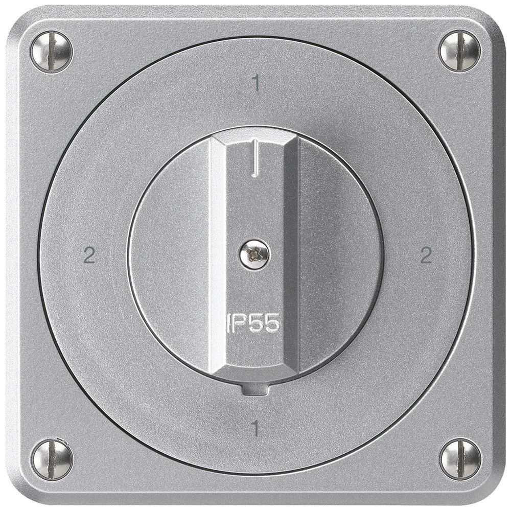 UP-Drehschalter robusto IP55 S3/1P aluminium für Kombination