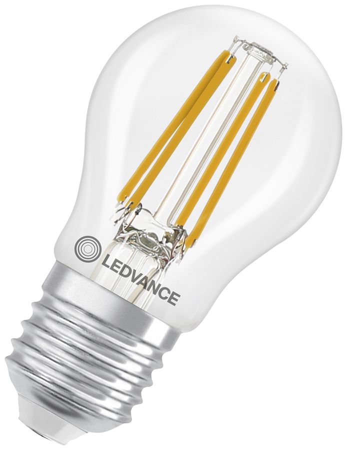 Lampe LED LEDVANCE CLASSIC P E27 3.4W 470lm 827 VAR clair Ø45×80mm
