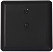 Steckdeckel Ammer, 115×115mm, mit Wählscheibe, Thermoplast, schwarz RAL 9005