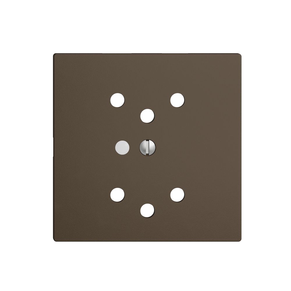 Frontset coffee 60×60mm 2×T12 EDIZIOdue mit Linse