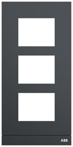 Abdeckrahmen Audio ABB-Welcome, für 1/3 (3 Module), Al anthrazit