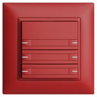 Poussoir KNX RGB ENC EDUE FMI, 250mW, a.LED RGB, papier, 6×pouss., 1×touche, ber