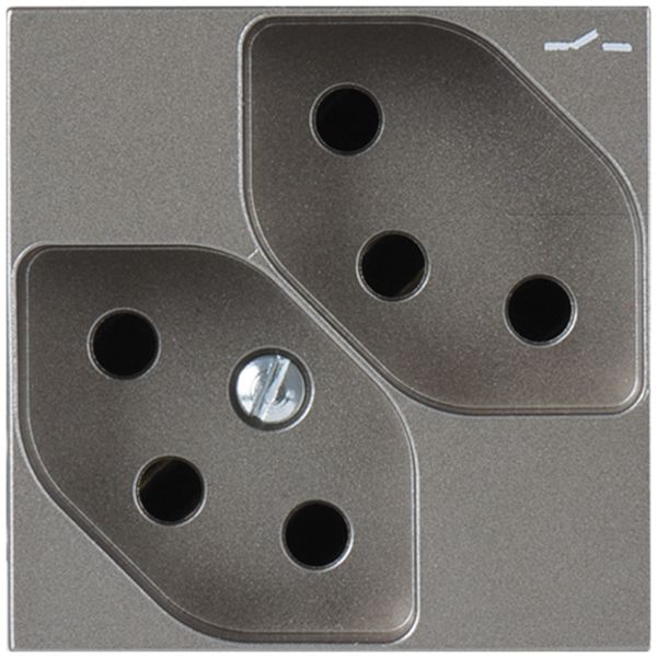 Presa INS ATO 2×T13 1×S magnesio 2moduli