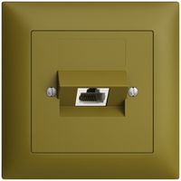 UP-Dose 1×RJ45/u 8P ITplus EDIZIOdue olive