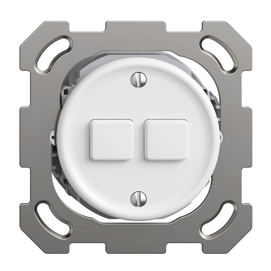 UP-Druckschalter 2K/2T Sdue Wiser weiss