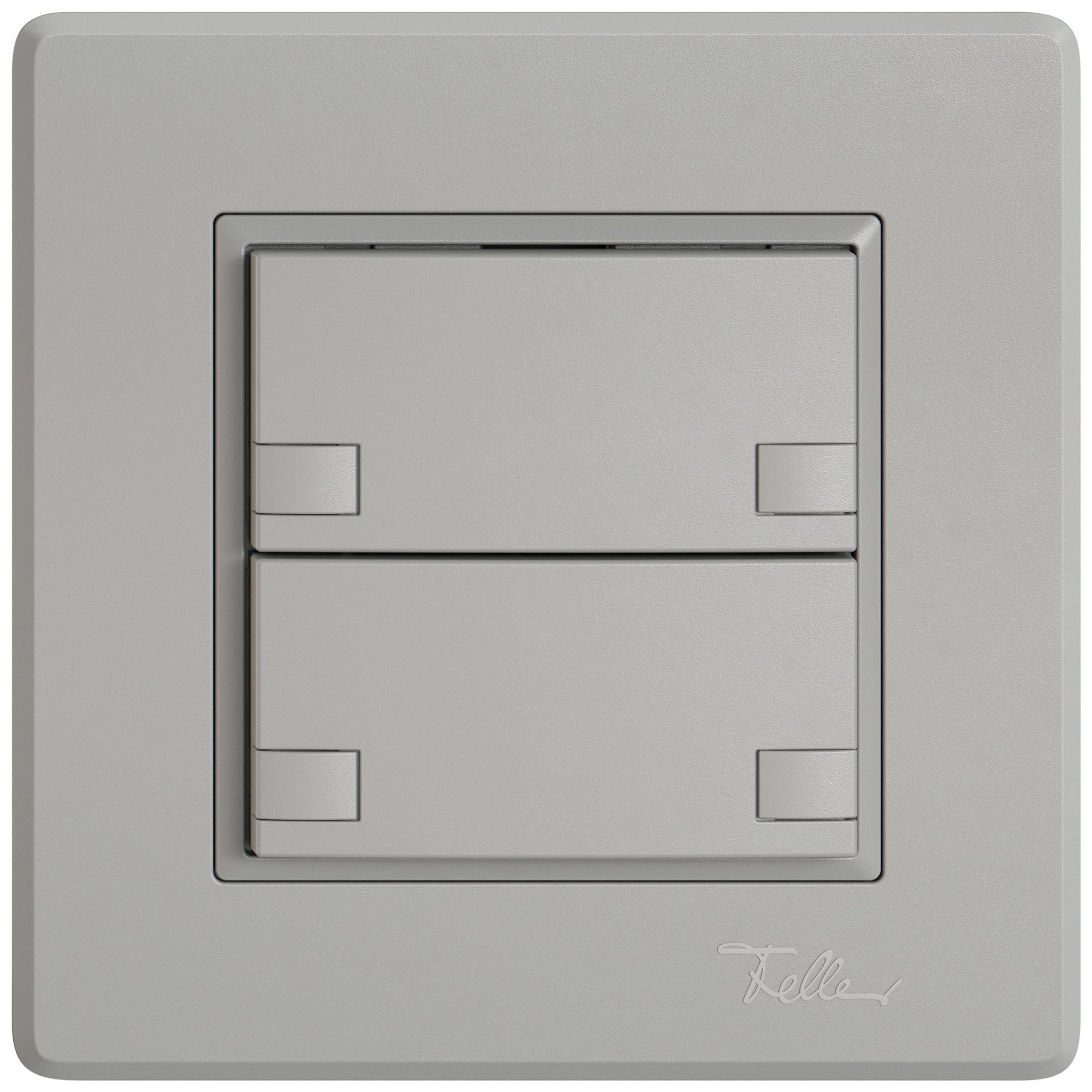 Poussoir KNX RGB ENC EDIZIO.liv SNAPFIX® capteur temp.s.LED 2× comm.2T grc