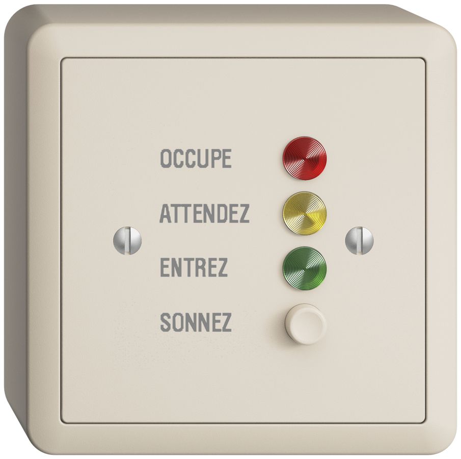 Station de porte AP EDIZIOdue pour signaux d'appel, crema, français