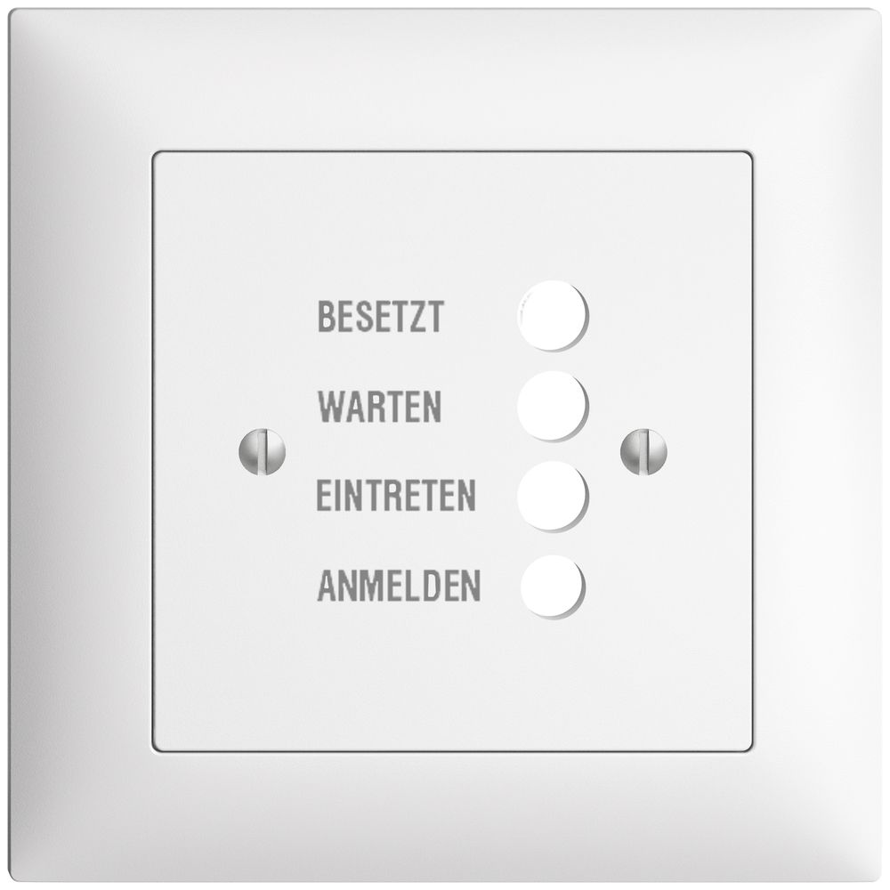 Kit front. INC EDIZIOdue bianco 88×88 per stazion.d.porta 1334.D