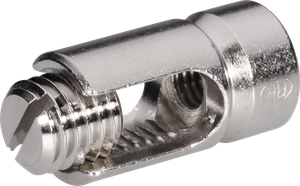 Leitungshalter Flury AV 20, Cu vernickelt für Draht, Leiter Ø6…8mm