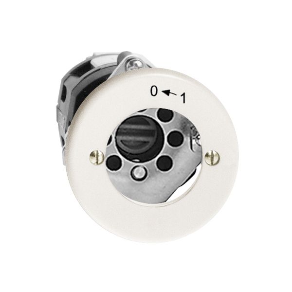 Contact pivotant ENC 0<-1/2P blanc pour serrure de sûr. sans cyl.