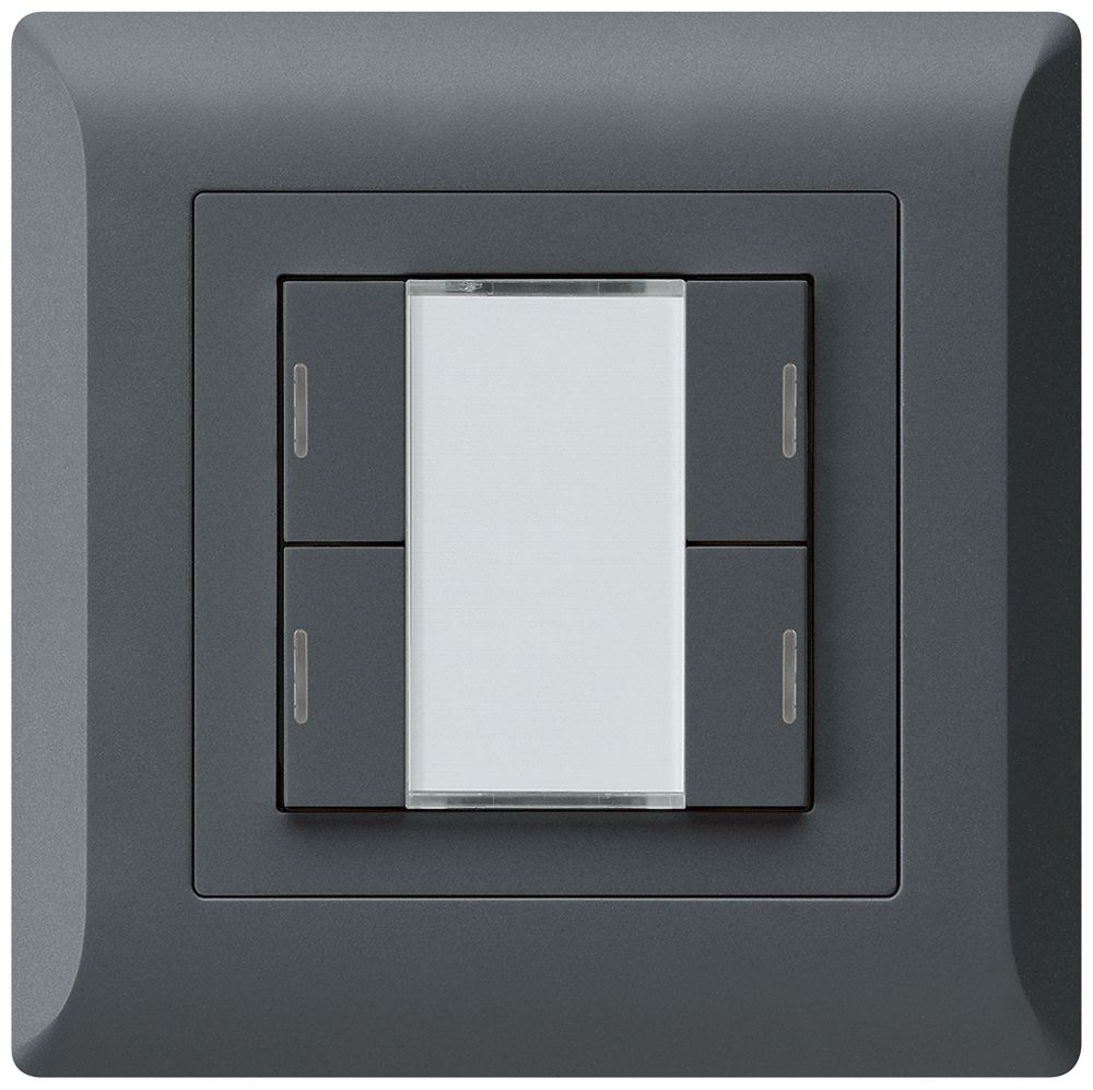 UP-Taster kallysto.line KNX 4×RGB LED s/e-link anthrazit