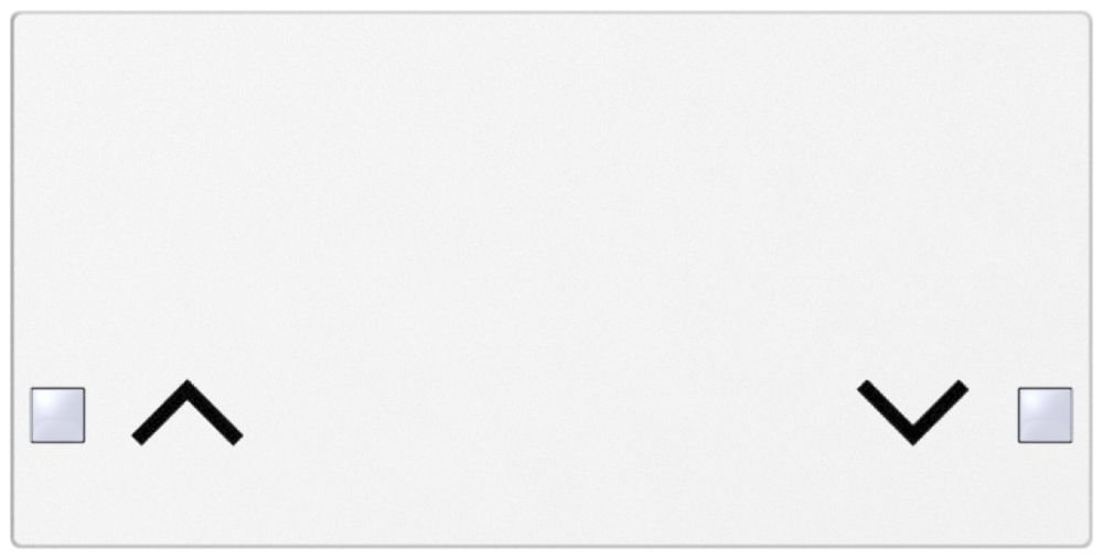 Taste SIDUS 2/4f zu Tastsensor mit Pfeil auf/ab, weiss