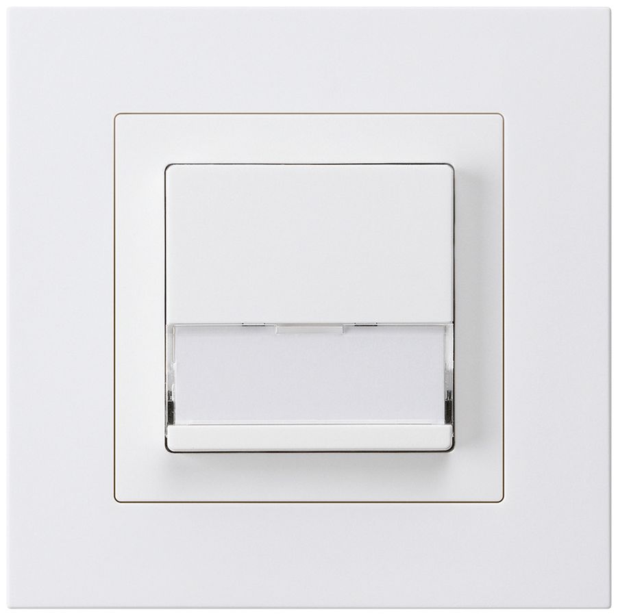 Poussoir de sonnerie ENC avec porte-étiquette A/1L kallysto.pro blanc