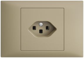 Prise INC EDIZIOdue T23 16A sand, avec bornes enf.